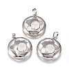 Natural & Synthetic Mixed Gemstone Pendants G-L512-S-2