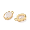 Brass Crushed Ice Cut Cubic Zirconia Pendants KK-D024-24A-G-2
