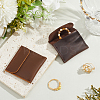 2Pcs 2 Colors Rectangle PU Leather Ring Bags ABAG-CL0001-20-4