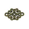 Tibetan Style Alloy Flower Links connectors TIBE-990-AB-NR-1