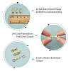 12Pcs 3 Styles Eco-Friendly Brass Watch Band Clasps KK-DC0003-98-5