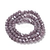 Electroplate Opaque Glass Beads Strands EGLA-A035-P4mm-A11-2