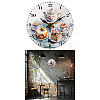 MDF Printed Wall Clock HJEW-WH0058-028-8