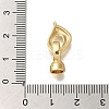 Brass Micro Pave Clear Cubic Zirconia Fold Over Clasps KK-H480-39G-3