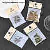 SHEGRACE Brass Pave Clear Cubic Zirconia Connector Charms XGRQ3P971-639P-6