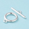 Eco-friendly Brass Toggle Clasps KK-D082-14S-3