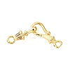 Brass Hook and S-Hook Clasps KK-D356-21G-1