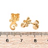 Hollow Out Gecko 304 Stainless Steel Stud Earrings LS-EJEW-G359-04G-2