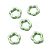 Flower Hollow Glazed Porcelain Bead Frame PORC-A034-09K-1