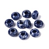 Natural Blue Spot Jasper European Beads G-N359-17A-07-1