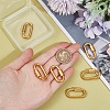 8Pcs Alloy Screw Carabiner Lock Charms FIND-UN0003-31G-4