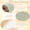 1 Sheet Rectangle Linen Fabric DIY-OC0012-04D-4