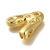 Brass with Cubic Zirconia Pendants KK-Q818-03V-G-2
