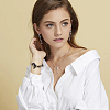 6Pcs 6 Colors Cotton Three Loops Wrap Bracelets Set BJEW-FI0001-66-6