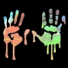 Car Decals- 1 Pcs Hand Car Hood Sticker ST-F711-2-4
