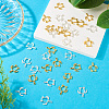 40Pcs 2 Colors Alloy Open Back Bezel Pendants FIND-CD0001-05-6