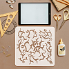 3Pcs 3 Styles PET Hollow Out Drawing Painting Stencils DIY-WH0394-0315-3