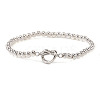 Heart 304 Stainless Steel Link Bracelets ZF9724-9-1