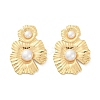 304 Stainless Steel ABS Plastic Pearl Stud Earrings for Women EJEW-U046-12C-G-4