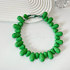 Resin Teardrop Beaded Necklaces for Women FS-WG19753-05-1