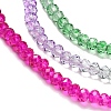 Transparent Painted Glass Beads Strands DGLA-A034-T1mm-A06-4