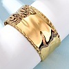 304 Stainless Steel Cuff Bangles for Women BJEW-G749-12G-2