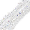 Transparent Electroplate Glass Beads Strands EGLA-F153-AB04-1