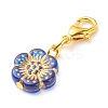 Plating Acrylic Pendant Decorations HJEW-JM00671-4