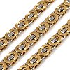 201 Stainless Steel Byzantine Chains SA-E001-14GP-01-1