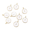 Brass Enamel Pendants LS-KK-A155-09G-2
