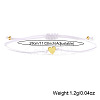 Valentine's Day Nylon Cord Braided Bracelets VO3472-7-2