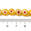 Handmade Millefiori Lampwork Beads Strands LAMP-G164-12H-4