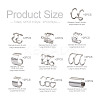 20Pcs 10 Style Hollow & Wave & Flower 304 Stainless Steel Wide Band Chunky Cuff Earrings for Men Women EJEW-CF0001-01-3