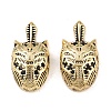 Brass Cubic Zirconia Beads KK-L251-11G-1