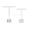 T Bar Organic Glass Earring Display Stand EDIS-G001-01-2