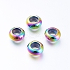 PVD Vacuum Plating 202 Stainless Steel Beads LS-STAS-F148-9mm-07M-1