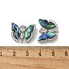 Brass Clear Cubic Zirconia Connector Charms KK-R210-11P-02-3