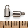 Tarnish Resistant 304 Stainless Steel Cord Ends LS-X-STAS-M242-12-3