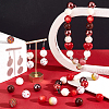   1 Set Mixed Style Acrylic Round Beads Sets SACR-PH0001-52E-5
