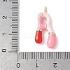 Brass Enamel Pendants X-KK-E093-03G-A-01-3