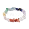 9Pcs 9 Styles Natural Mixed Gemstone Chips Stretch Bracelets Set BJEW-JB11061-4