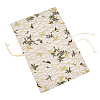 Crane Pattern Cloth Book Covers AJEW-WH0166-54A-1