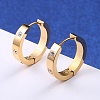 Stainless Steel Hoop Earrings with Cubic Zirconia for Women AP6099-1-1