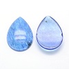 Blue Watermelon Stone Glass Cabochons G-P393-G03-2