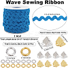 1 Strand Wave Bending Fringe Trim FIND-GF0006-65A-2