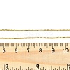 Rack Plating 1MM Brass Box Chain Necklaces for Women NJEW-H049-02G-5