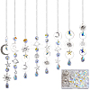 DIY Moon Star Hanging Suncatcher Making Kits DIY-SC0030-72-1
