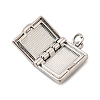 Book with Cross Brass Pendants KK-I364-49P-2