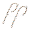 Natural Sea Shell Beads Hanging Ornaments HJEW-JM02985-2
