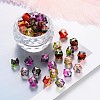 Two Tone Transparent Spray Painted Acrylic Beads ACRP-T005-26-M-1